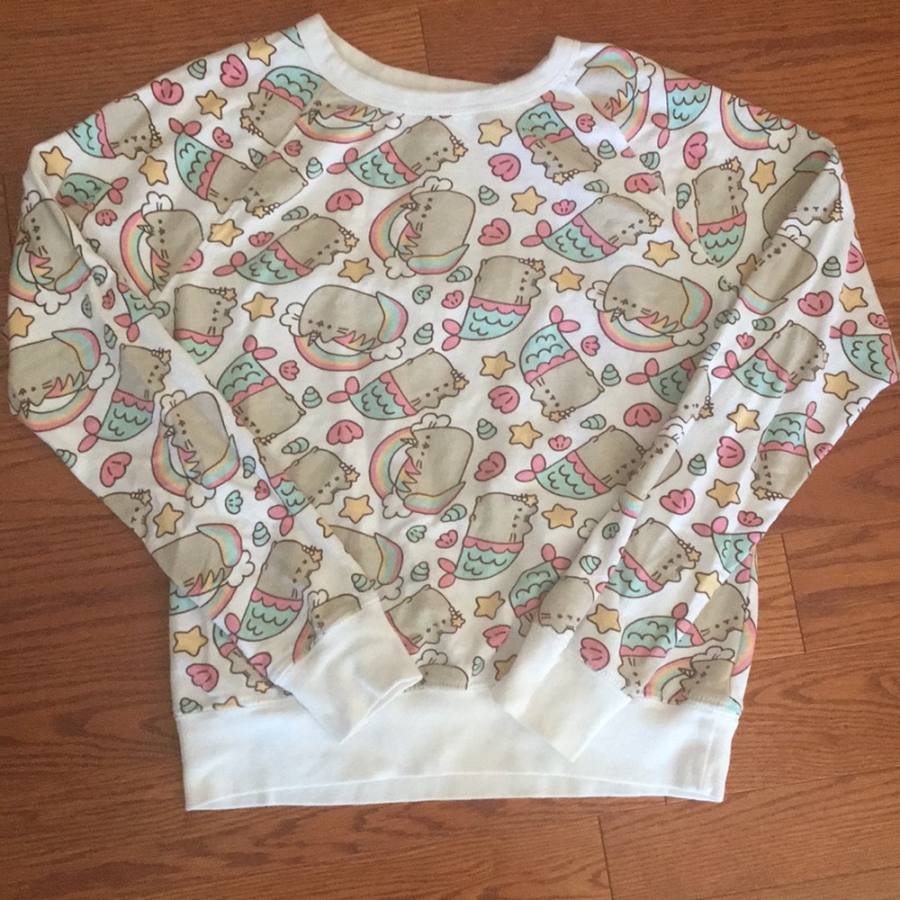 Pusheen Unicorn and Mermaid Crewneck